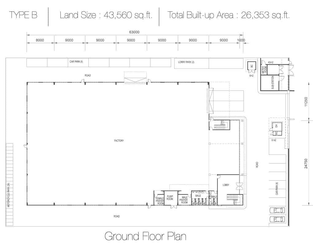 ipark indahpura property type b floorplan ipark indahpura property type b floorplan