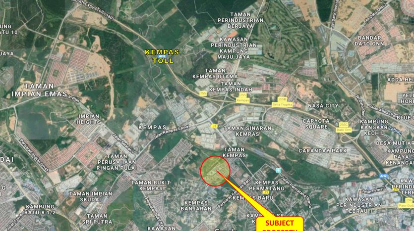 Factory in Kempas for Rent