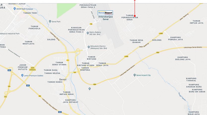 Senai Zoning Industrial Land for Sales