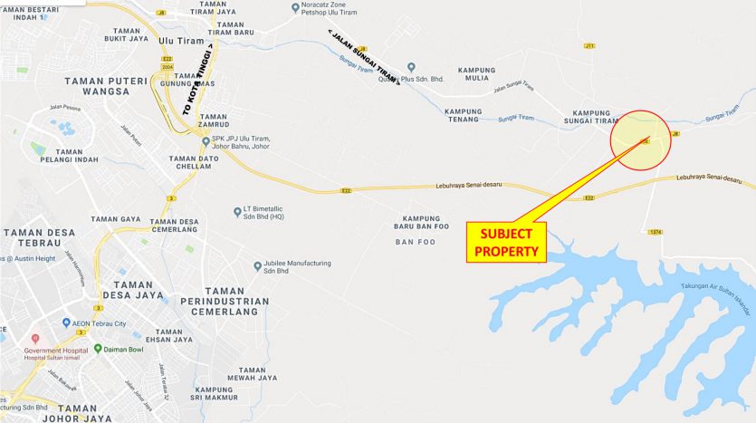 Sungai Tiram Agriculture Land for Sales