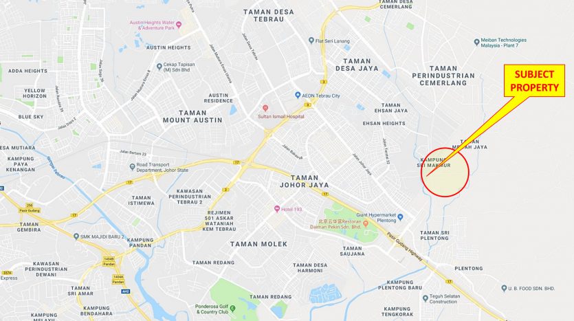 Plentong Industrial Zoned Land for Sales