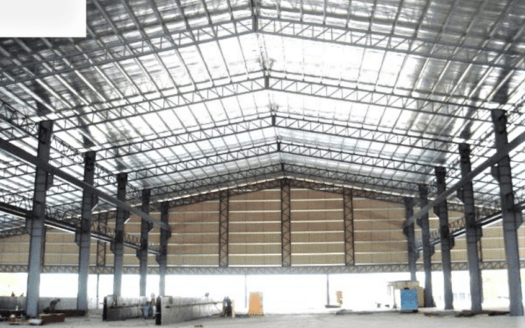 Senai Detached Factory with Open Shade For Rent